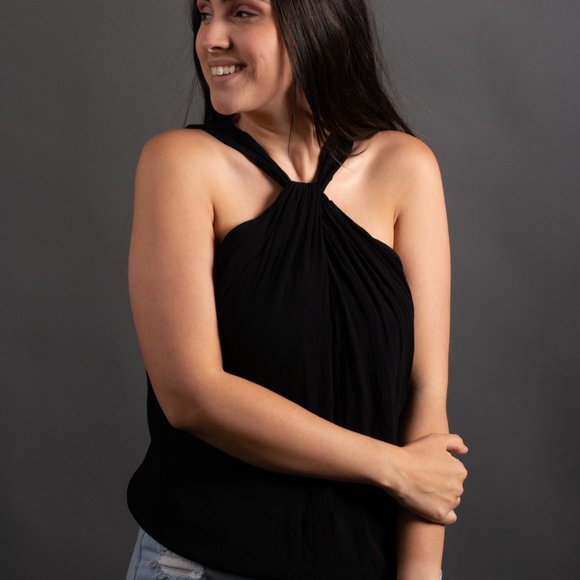 Black Halter Top by Chelsea28 - Picture 2 of 9